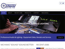 Tablet Screenshot of outputunlimited.com